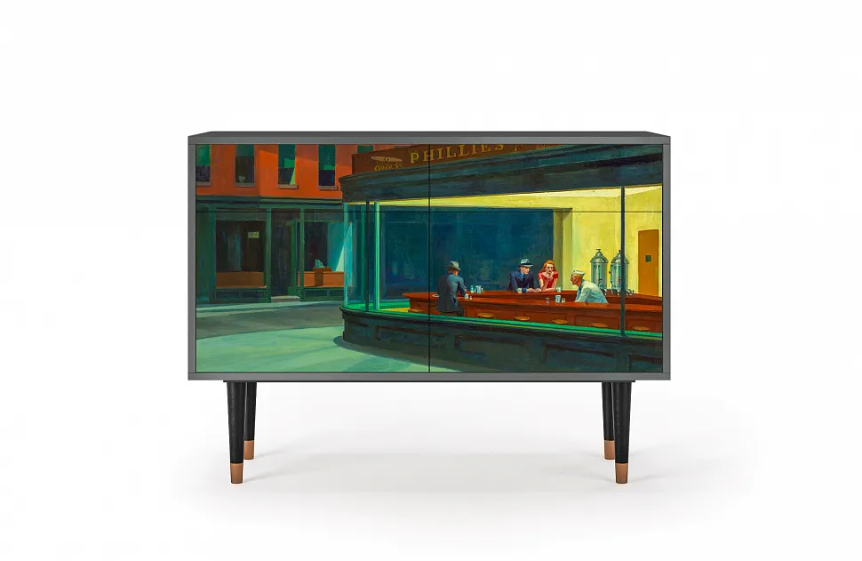 -25% на комод Nighthawks by Edward Hopper BS4 фото TheFurny