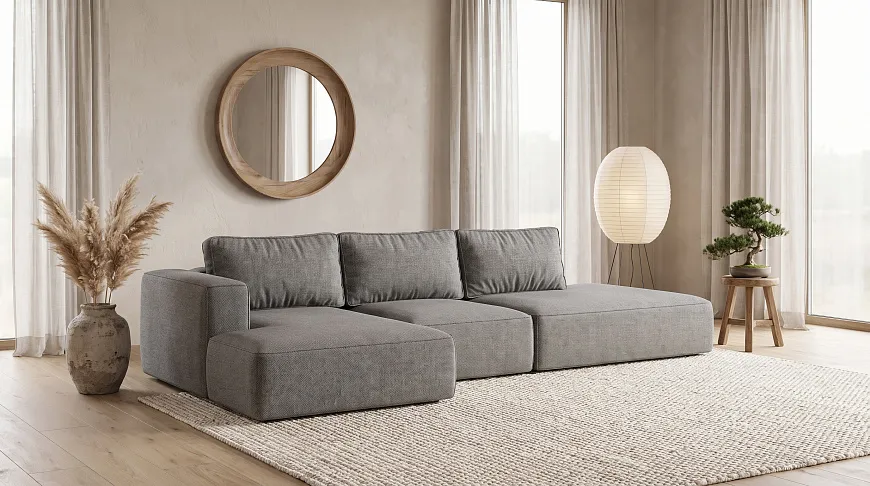 Диван-кровать Норман БП открытый угол 321x165x62 см
